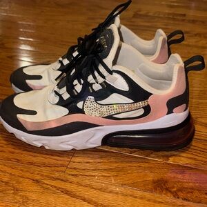 Nike AirMax 270 React rhinestone sneakers